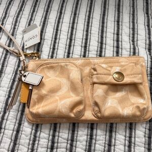 Coach Signature C Scribble Large Wristlet